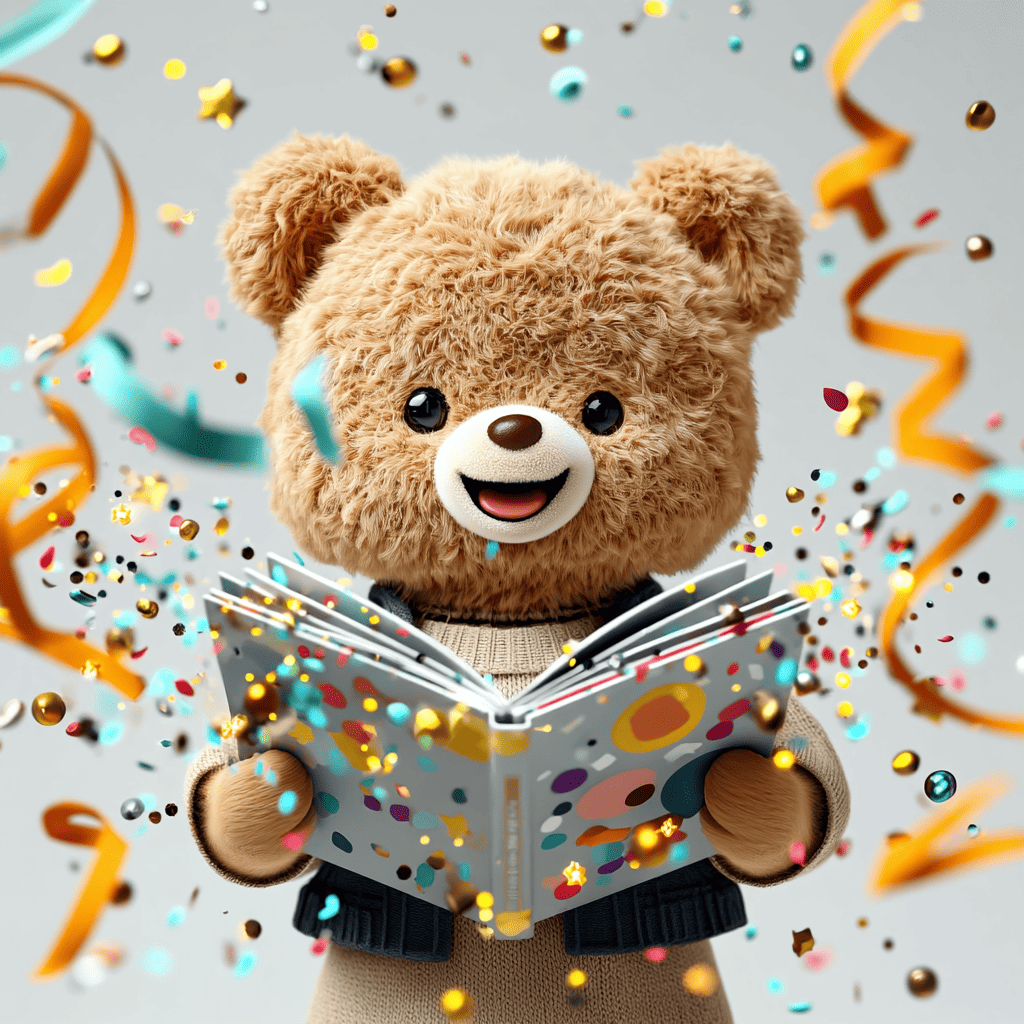 絵本完成のマスコット